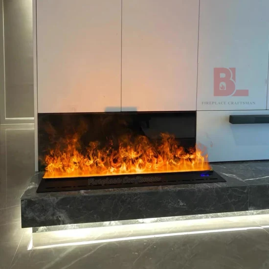 L'effet de flamme de vapeur d'eau de la vapeur d'eau 3D autoportante de Smart Control déclenche le foyer électrique à vapeur